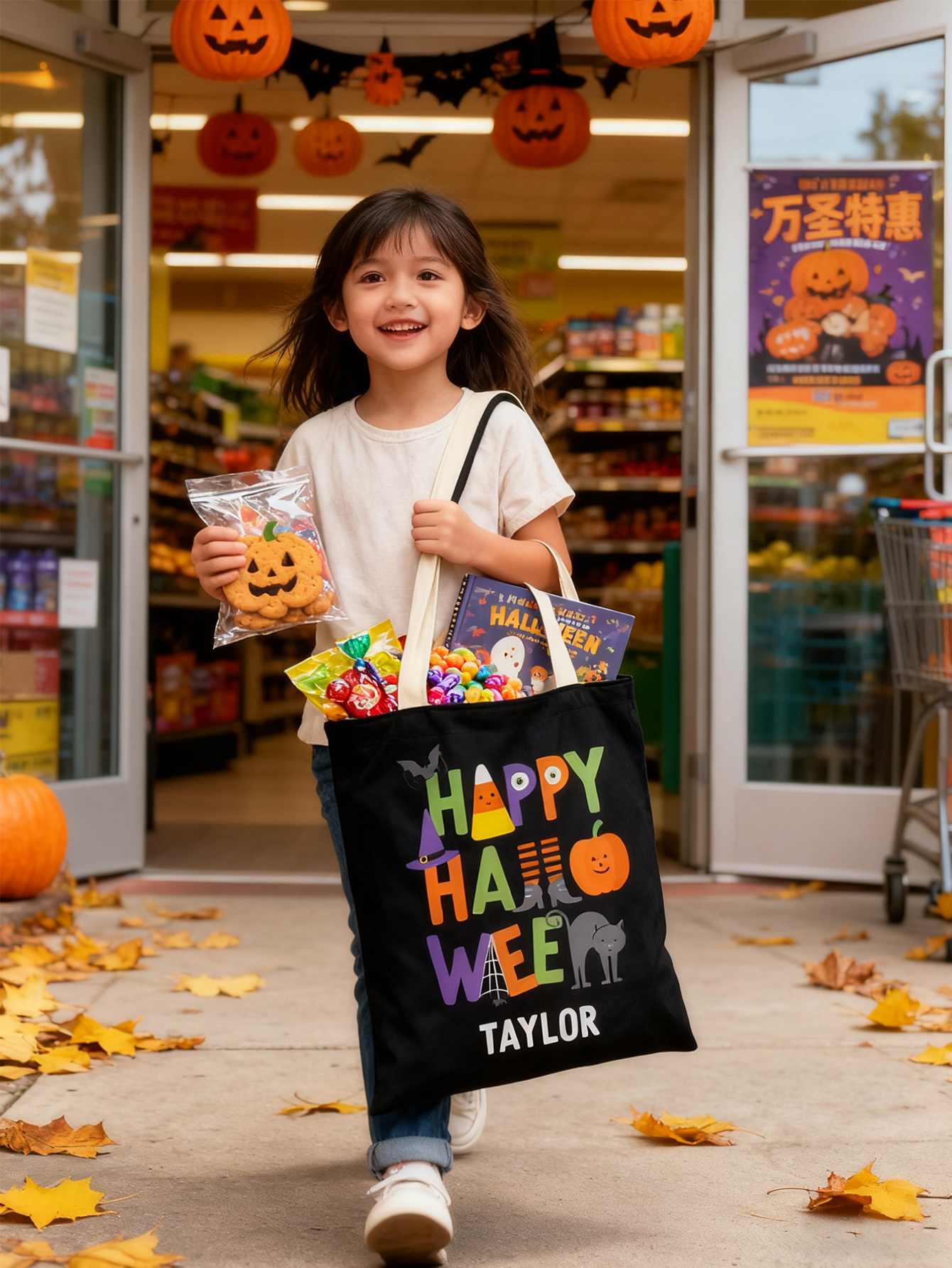 Personalized Halloween-Themed Candy Bags